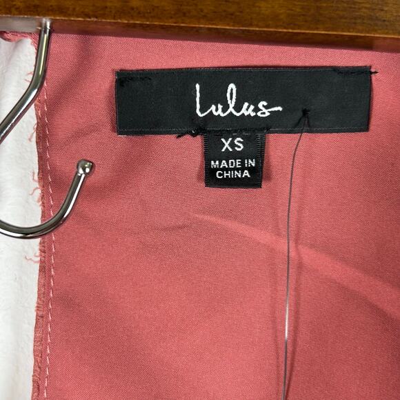 NWT Lulu's Rusty Rose Textured Puff Sleeve Bodysuit, Sz XS - Picture 4 of 8